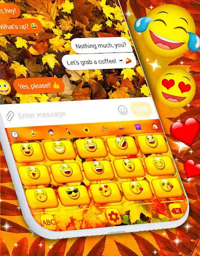 Play Autumn Leaves HD Keyboard as an online game Autumn Leaves HD Keyboard with UptoPlay