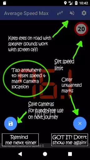 Play Average Speed Cameras - Speed Max