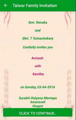 Play Avinash weds Kavitha