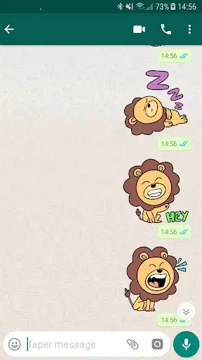 Play Awesome Lion Stickers  and enjoy Awesome Lion Stickers with UptoPlay