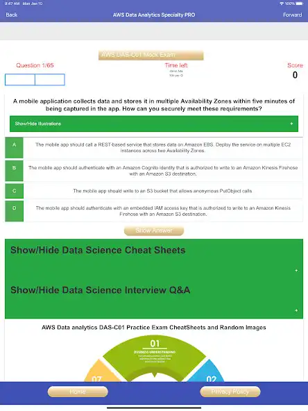 Play AWS DASC01 Data Analytics Exam  and enjoy AWS DASC01 Data Analytics Exam with UptoPlay