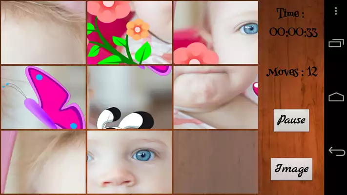 Play Babies Tile Puzzle  Wallpaper