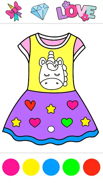 Play Baby Clothes Dresses Coloring as an online game Baby Clothes Dresses Coloring with UptoPlay