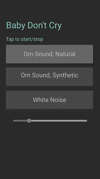 Play Baby dont cry: white noise and OM sound as an online game Baby dont cry: white noise and OM sound with UptoPlay