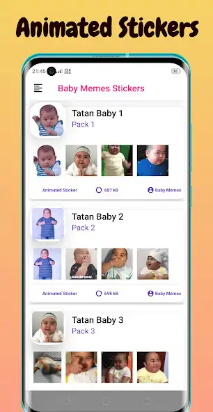 Play Baby Memes - Animated Stickers  and enjoy Baby Memes - Animated Stickers with UptoPlay