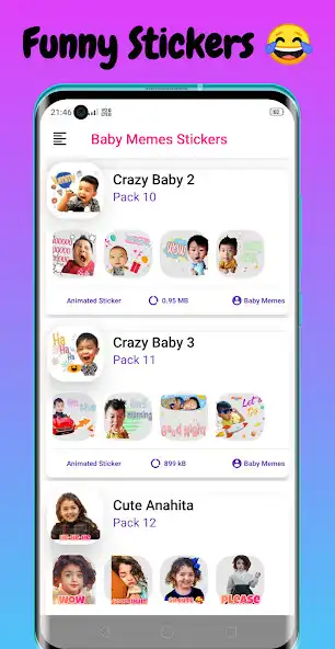 Play Baby Memes - Animated Stickers as an online game Baby Memes - Animated Stickers with UptoPlay