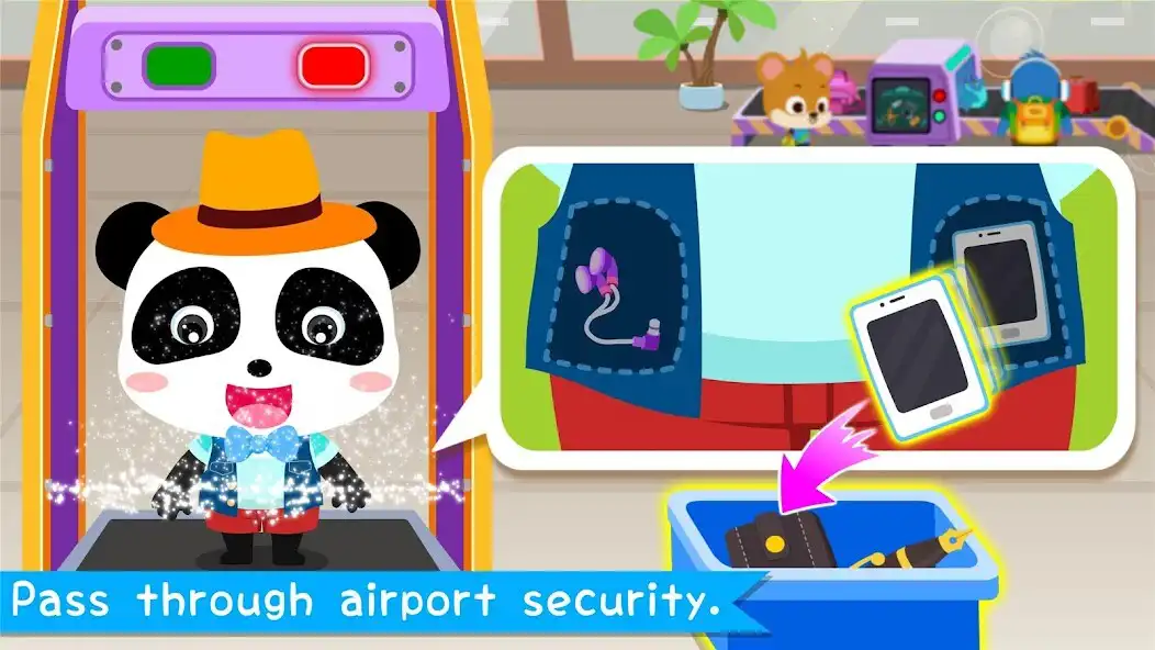 Play Baby Pandas Airport as an online game Baby Pandas Airport with UptoPlay