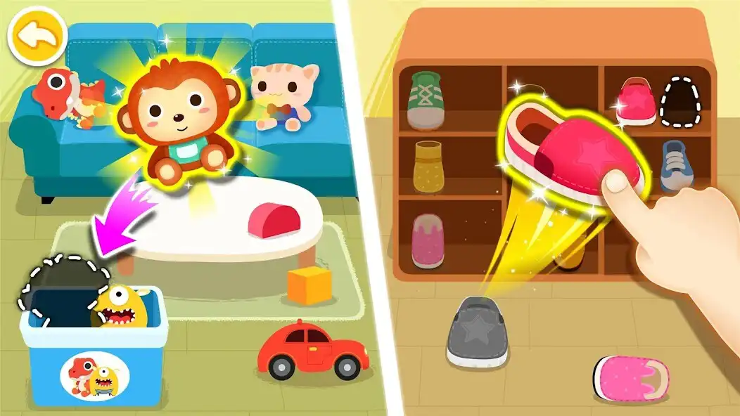 Play Baby Pandas Life: Cleanup as an online game Baby Pandas Life: Cleanup with UptoPlay