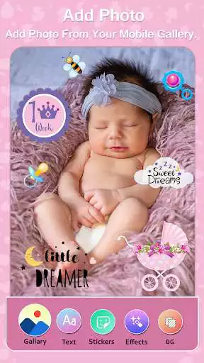 Play Baby Photo Editor - Baby photo frames, Milestones  and enjoy Baby Photo Editor - Baby photo frames, Milestones with UptoPlay