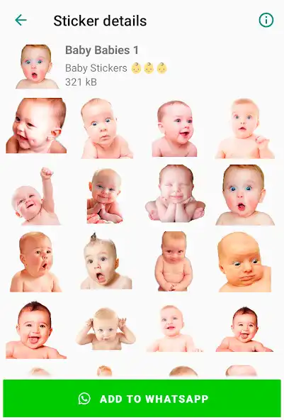 Play Baby Stickers for WhatsApp  and enjoy Baby Stickers for WhatsApp with UptoPlay