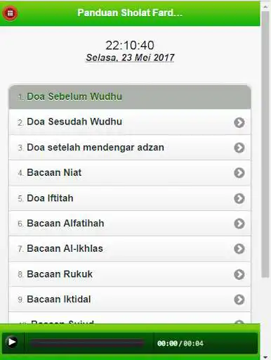 Play BACAAN SHOLAT MP3 LENGKAP  and enjoy BACAAN SHOLAT MP3 LENGKAP with UptoPlay