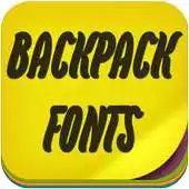 Free play online Backpack Fonts APK