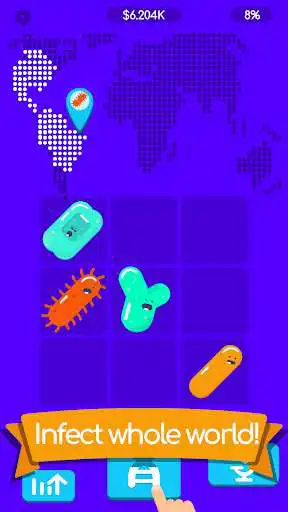 Play BACTERIA MERGER - Merge viruses! as an online game BACTERIA MERGER - Merge viruses! with UptoPlay