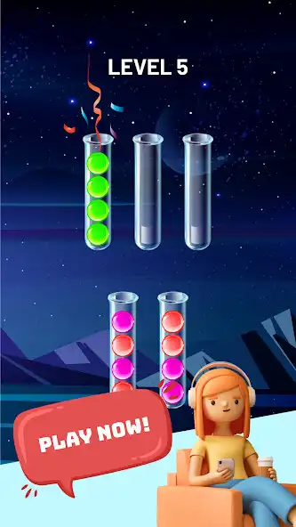 Play Ball Color: Sort Puzzle Game as an online game Ball Color: Sort Puzzle Game with UptoPlay