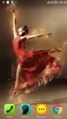 Play Ballerina on fire LWP