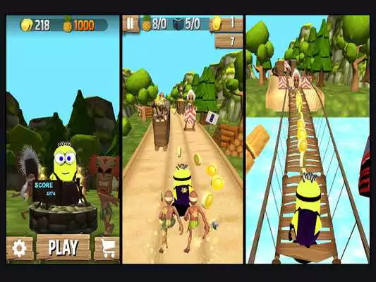 Play Banana Games : Minion Ninja Run