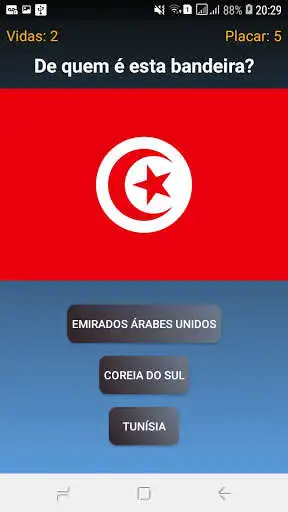 Play Bandeira Quiz as an online game Bandeira Quiz with UptoPlay