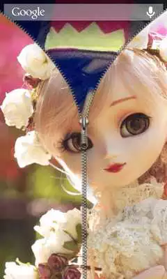 Play Barbie Doll Zipper ScreenLock