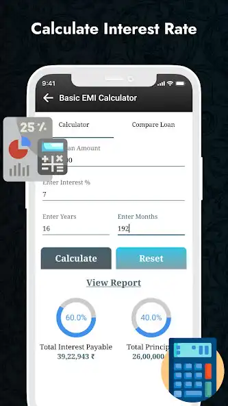 Play Basic EMI Calculator Lite as an online game Basic EMI Calculator Lite with UptoPlay