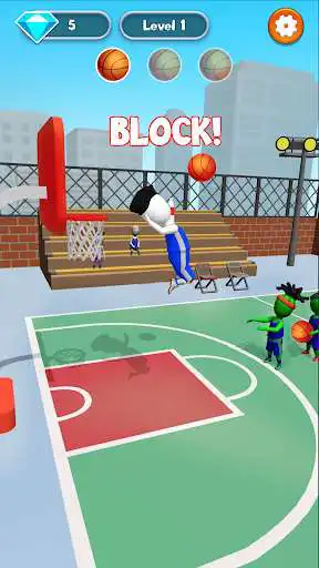 Play Basketball Block - sports game as an online game Basketball Block - sports game with UptoPlay