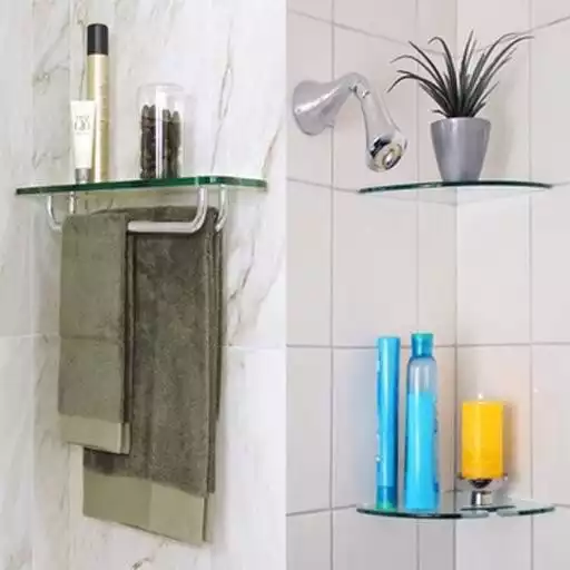 Play Bathroom Glass Shelves Ideas APK