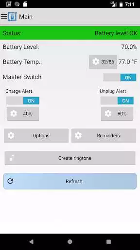 Play Battery Alert 40-80 Lite