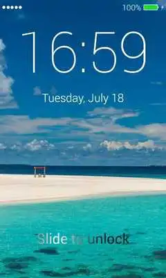 Play Beach App Lock Screen