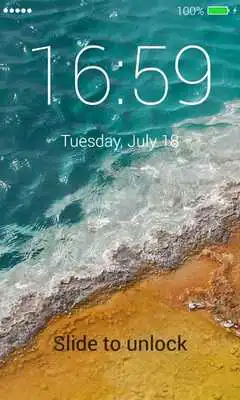 Play Beach App Lock Screen