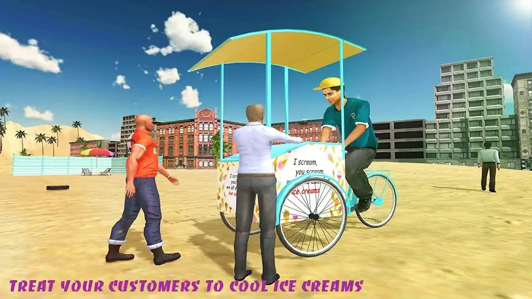 Play Beach Ice Cream Delivery Boy as an online game Beach Ice Cream Delivery Boy with UptoPlay