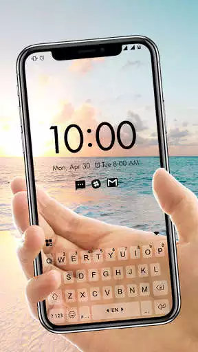 Play Beach Transparent Keyboard Background  and enjoy Beach Transparent Keyboard Background with UptoPlay