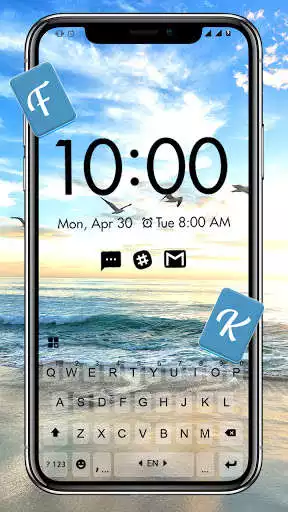 Play Beach Transparent Keyboard Background as an online game Beach Transparent Keyboard Background with UptoPlay
