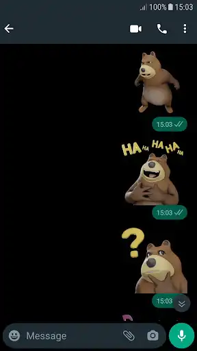 Play Bear Stickers WAStickerApps  and enjoy Bear Stickers WAStickerApps with UptoPlay