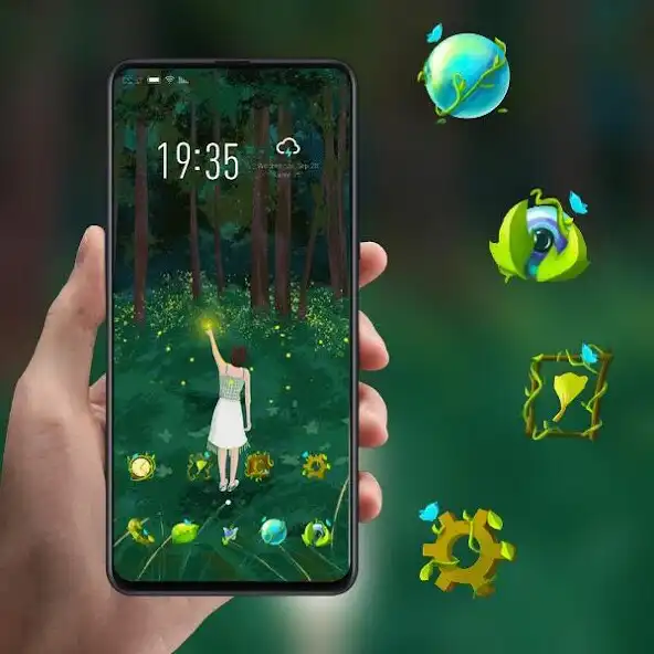 Play Beautiful forest bright firefly girl theme  and enjoy Beautiful forest bright firefly girl theme with UptoPlay