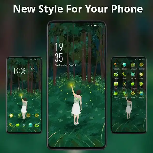 Play Beautiful forest bright firefly girl theme as an online game Beautiful forest bright firefly girl theme with UptoPlay