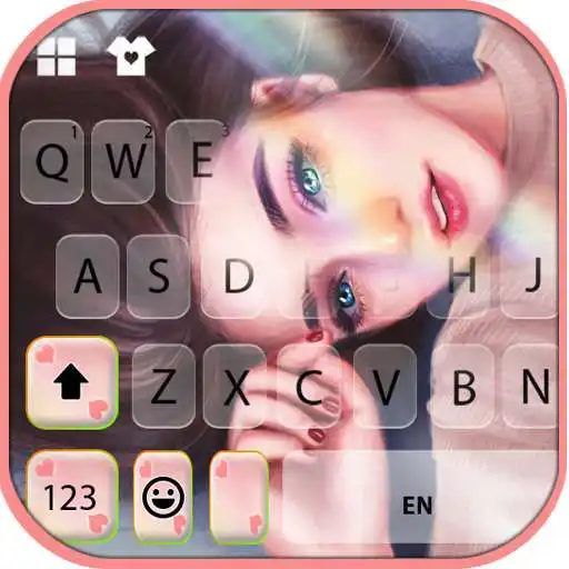 Play Beautiful Girl CGI Keyboard Background APK