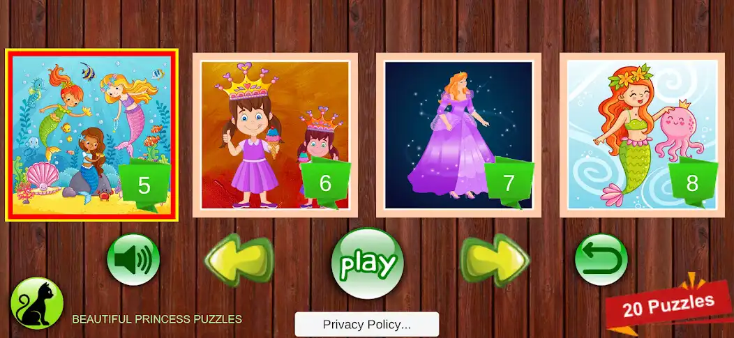 Play Beautiful Princess Puzzles as an online game Beautiful Princess Puzzles with UptoPlay