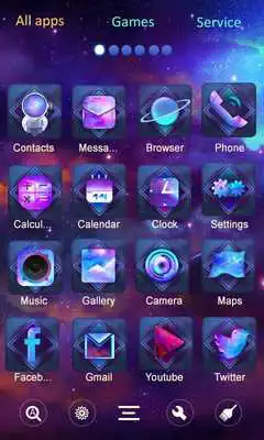 Play Beautiful Universe Launcher Theme