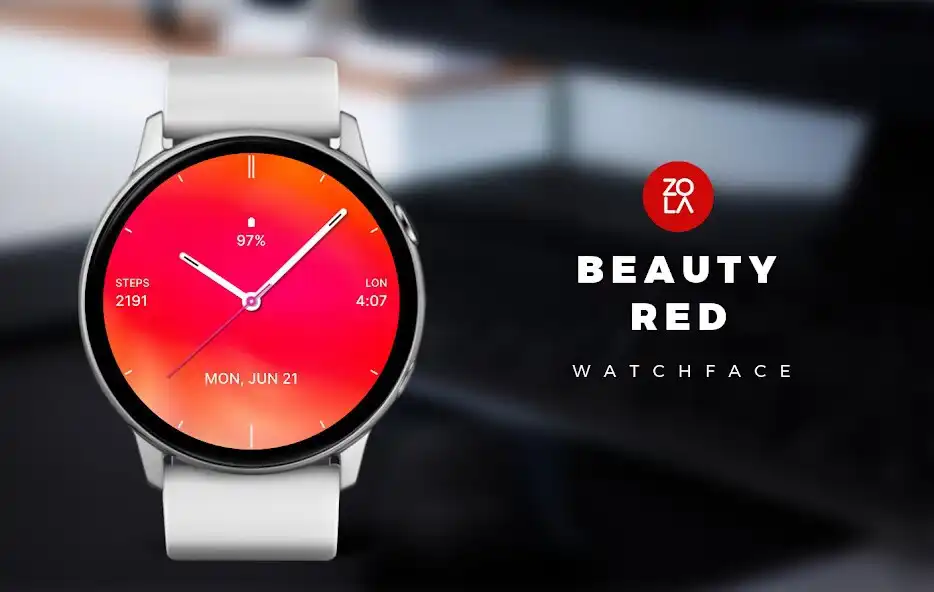 Play Beauty Red Watch Face  and enjoy Beauty Red Watch Face with UptoPlay