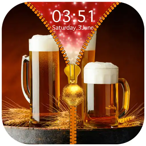 Free play online Beer Zipper Lock Screen APK