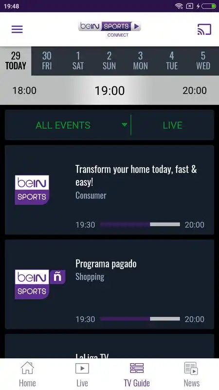 Play beIN SPORTS CONNECT