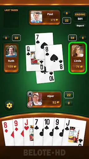 Play Belote HD - Offline Belote Game  and enjoy Belote HD - Offline Belote Game with UptoPlay