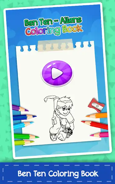 Play Ben Alien 10 coloring book  and enjoy Ben Alien 10 coloring book with UptoPlay