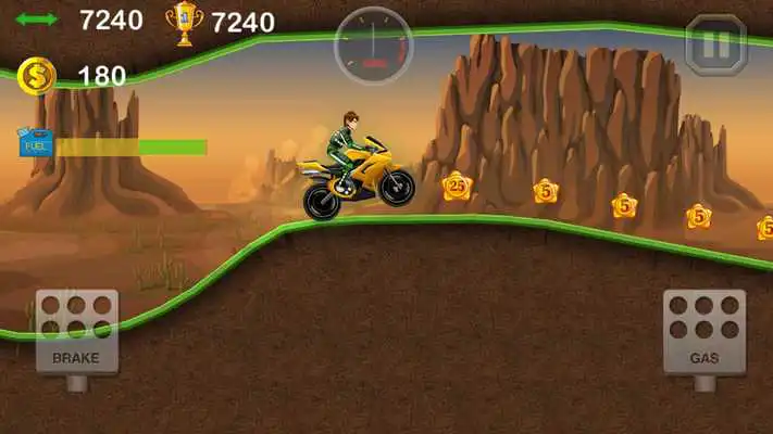 Play Ben Alien Motobike Rider