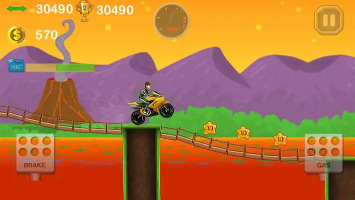 Play Ben Alien Motobike Rider