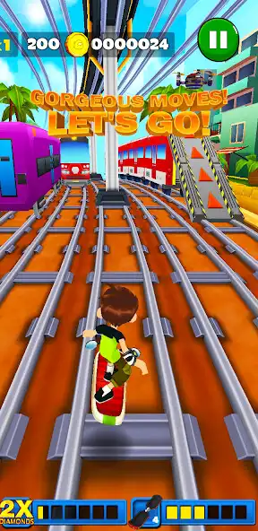 Play Ben Omnitrix Subway aliens Run  and enjoy Ben Omnitrix Subway aliens Run with UptoPlay