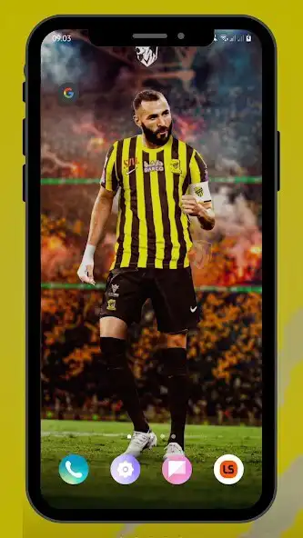 Play Benzema Al Ittihad Wallpapers as an online game Benzema Al Ittihad Wallpapers with UptoPlay