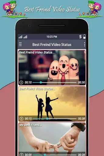 Play APK Best Friend Video Status  and enjoy Best Friend Video Status with UptoPlay com.topvideos.friendshipvideostatus