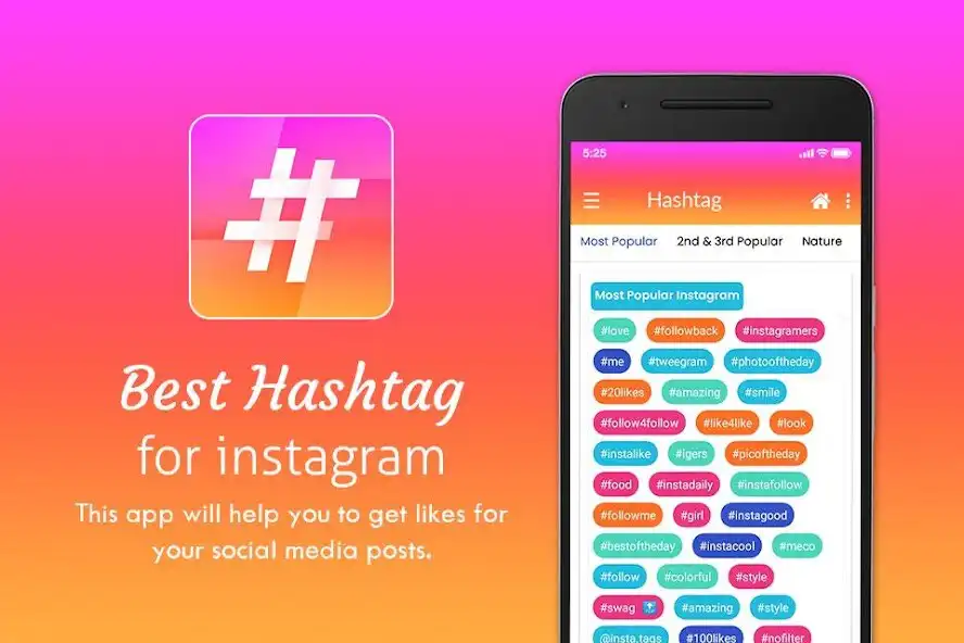 Play Best hashtags for Instagram - Top Tags for Likes  and enjoy Best hashtags for Instagram - Top Tags for Likes with UptoPlay