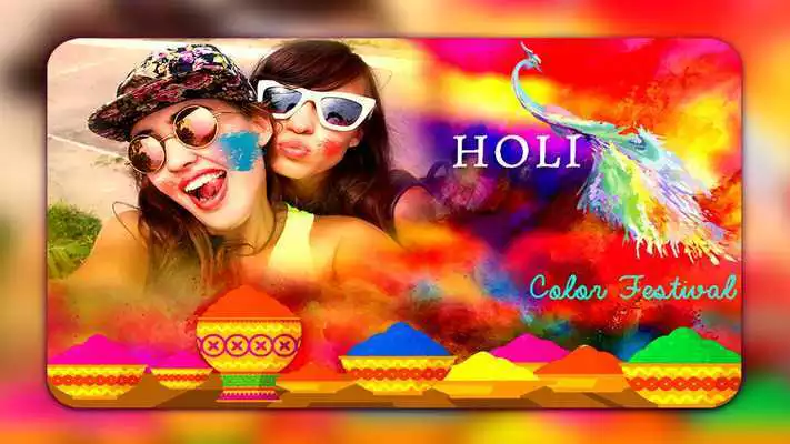 Play Best Holi photo frame 2018 :Happy Holi Photo frame