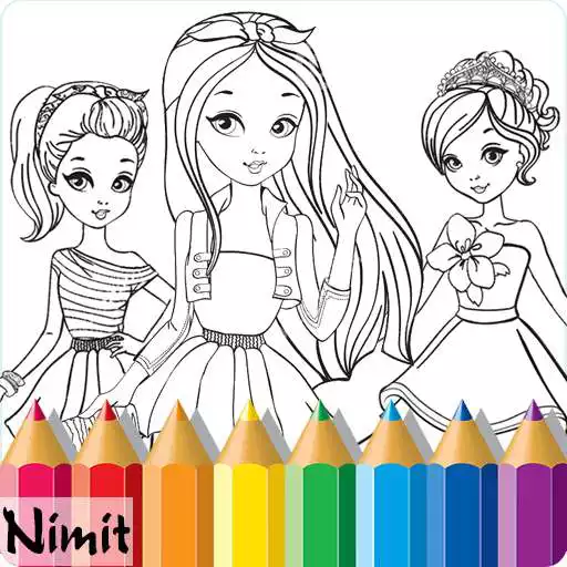 Free play online Best Princess Coloring Book APK